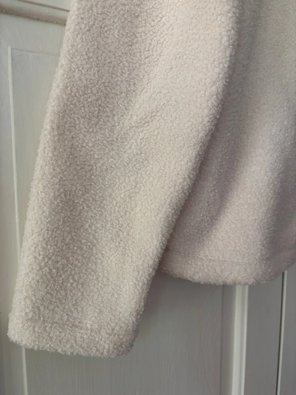 Tommy Bahama Salma Faux Shearling Cream Zip-Up Fleece Jacket‎ Sherpa Size XS
